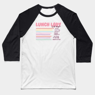 Lunch Lady Crew Retro Style Baseball T-Shirt
